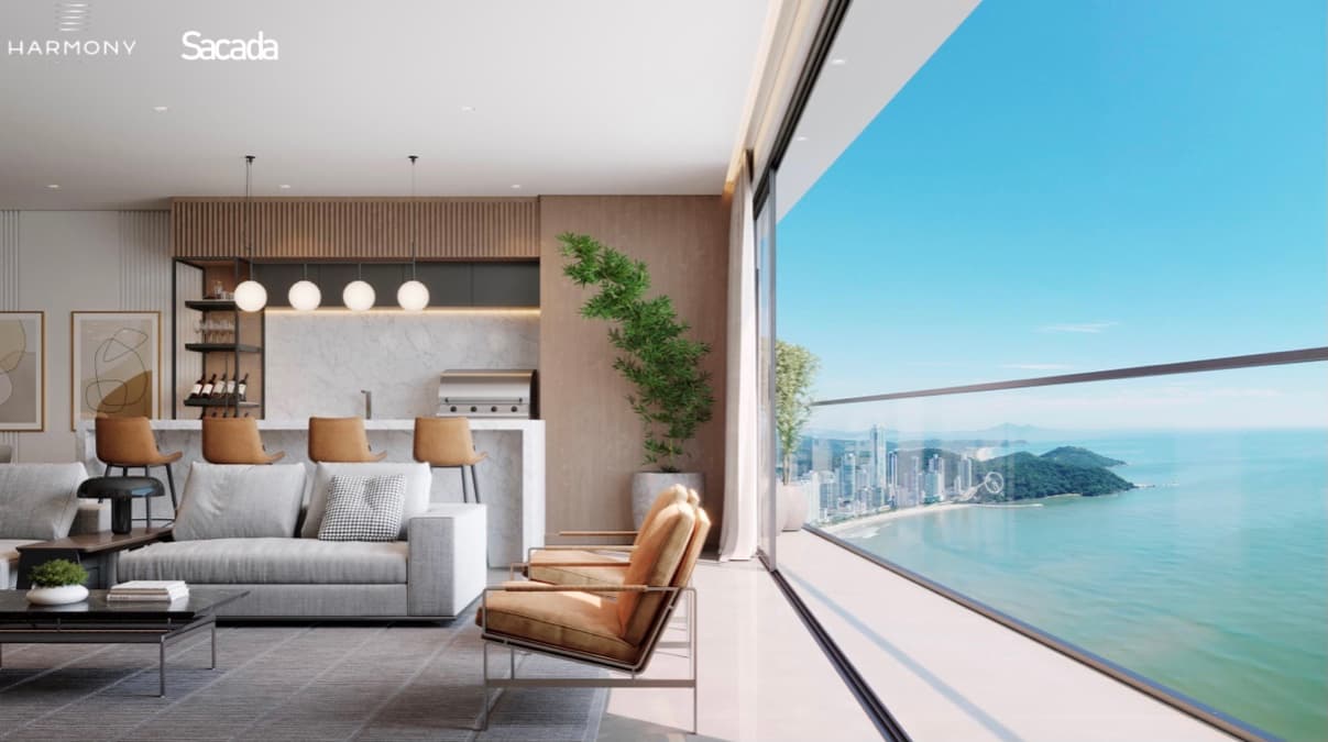 Apartamento Penthouse Frente Mar no Ed. Harmony Ocean Front em Balneário Camboriú